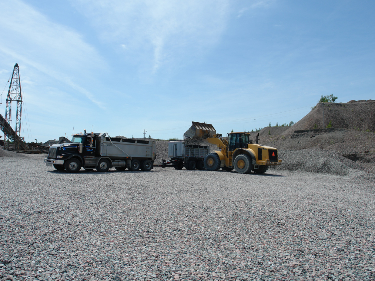 Camion en chargement